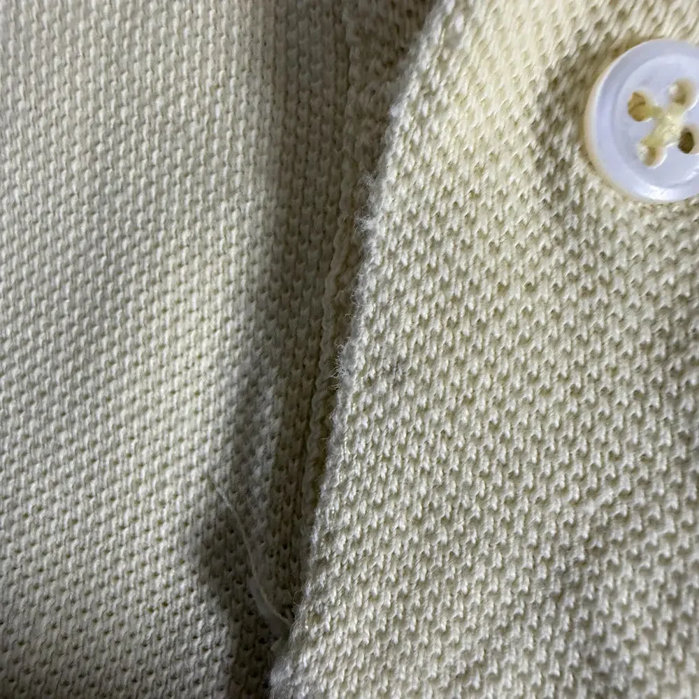 Vintage Polo by Ralph‎ Lauren pale yellow Men's XL Cotton Polo shirt
